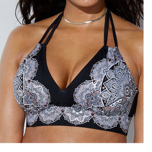 Swimsuits For All Swim - Avenger Sashi print halter BIKINI swim TOP 07k3* Swimsuits For All Swim - Avenger Sashi print halter BIKINI swim TOP 07k3*
